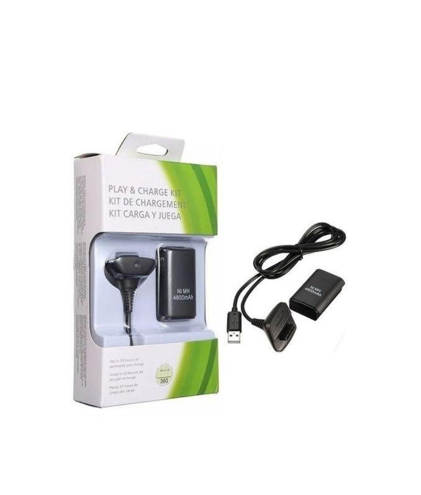 Xbox 360 play and Charge Kit 4800mAh - Black