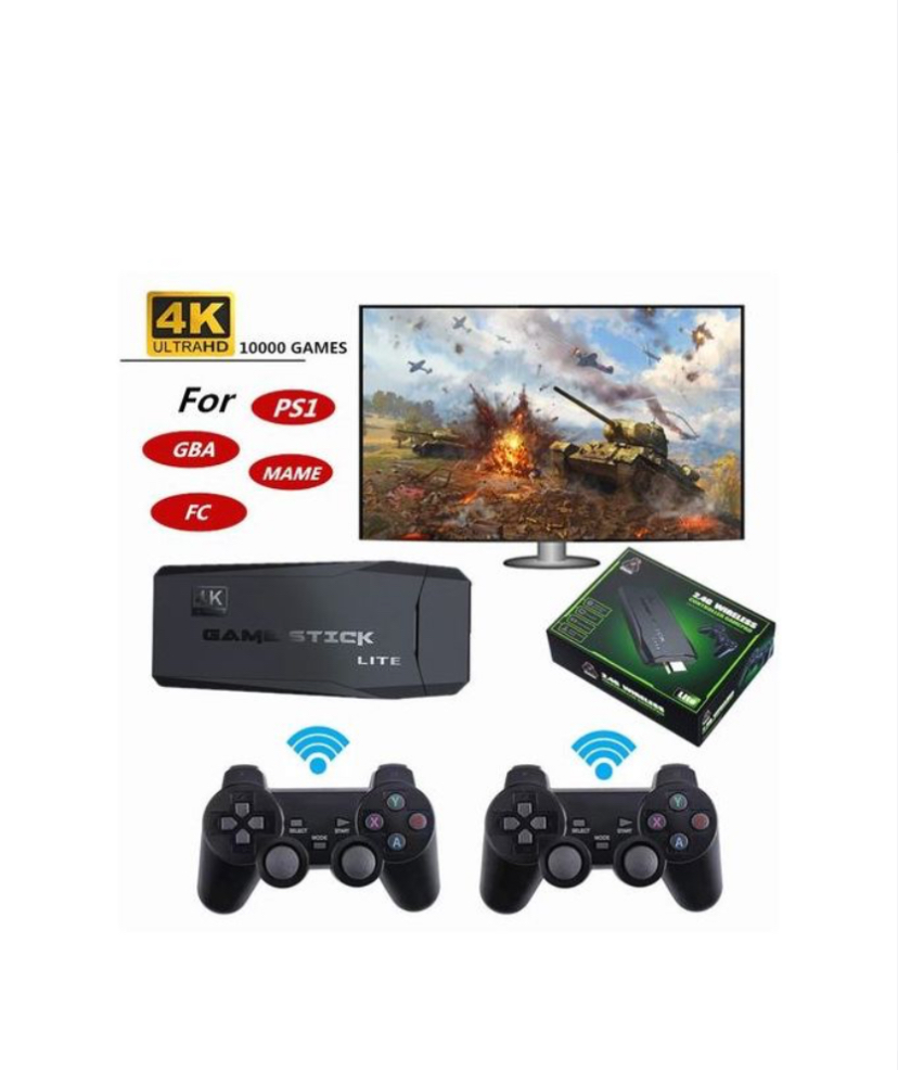 4K HD Video Game Console, With 620/818/10000 Classic Games Built In