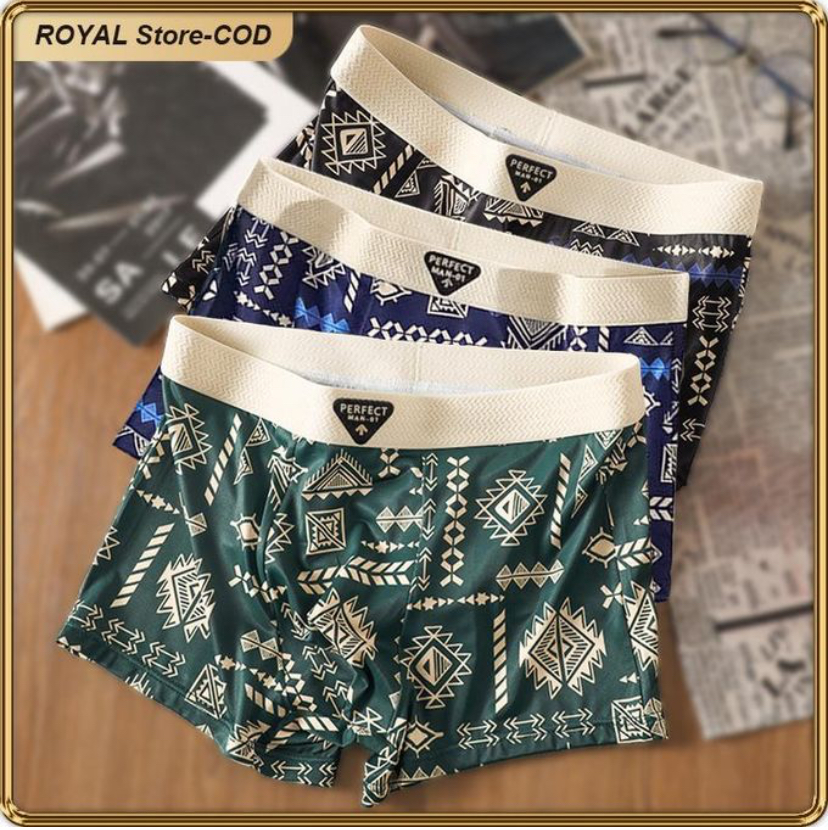 ASHION EU Sizes Men's Cotton Boxer Briefs 3-Pack - Breathable, Comfortable, Durable, Perfect Fit