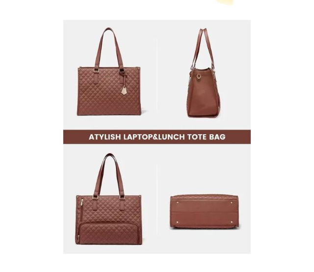 2pcs Ladies Shoulder Bags Lunch Box Daily School Business Waterproof Women Laptop Handbags With Insulated Cooler Bag