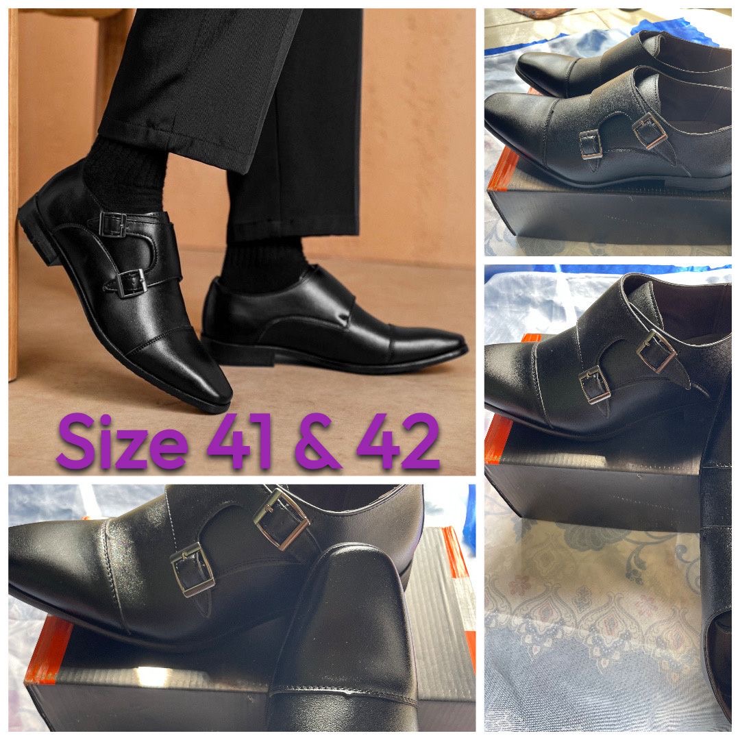 Men’s Double Monk Strap Formal Dress Shoes